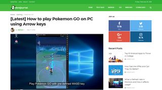 [Latest] How To Play Pokemon GO On PC Using Arrow Keys ...