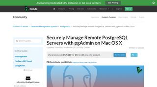 Securely Manage Remote PostgreSQL Servers with pgAdmin on Mac ...