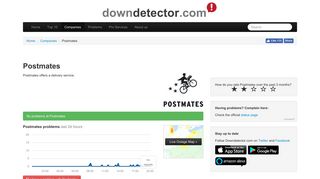 Postmates down? Current problems and outages | Downdetector