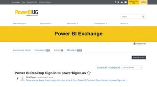Power BI Desktop Sign in to powerbigov.us - Power BI Exchange ...