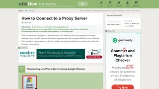 4 Ways to Connect to a Proxy Server - wikiHow