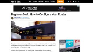 Beginner Geek: How to Configure Your Router