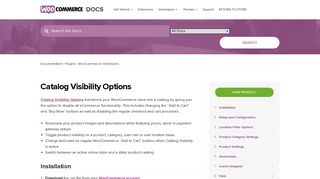 Catalog Visibility Options - WooCommerce Docs