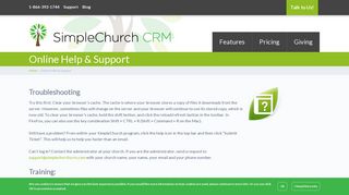 Online Help & Support - SimpleChurch CRM
