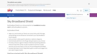 Sky Broadband Shield | Sky Help | Sky.com
