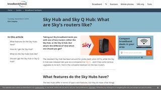Sky Hub and Sky Q Hub: What are Sky's routers like?