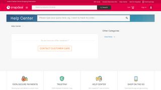 Snapdeal : Help Center