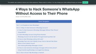 4 Ways to Hack Someone's WhatsApp Without Access to Their Phone