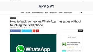 How to hack someones WhatsApp messages without ... - AppSpy