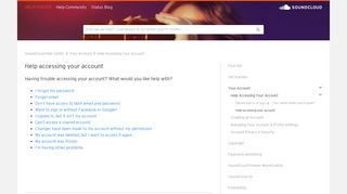 Help accessing your account – SoundCloud Help Center