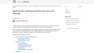 WebinarJam: Starting and Running Your Live Webinar