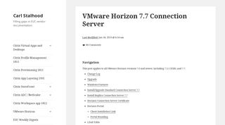 VMware Horizon 7.7 Connection Server – Carl Stalhood