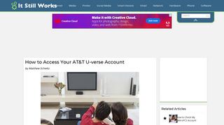 How to Access Your AT&T U-verse Account | It Still Works