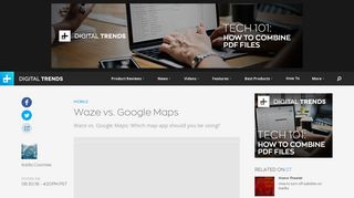 Waze vs. Google Maps | Digital Trends