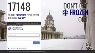 Login to University of Greenwich services