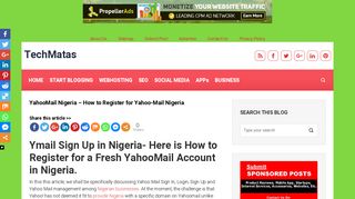 YahooMail Nigeria – How to Register for Yahoo-Mail Nigeria ...