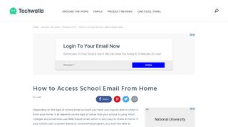 How to Access School Email From Home | Techwalla.com