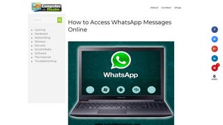 How to Access WhatsApp Messages Online - Computer Realm