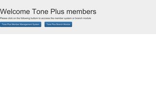 Welcome Tone Plus members