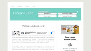 Tumblr.com Login Help - Logins Guide