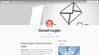 Gmail Login, Gmail Account Login - Tumblr