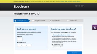 Register for a TWC ID