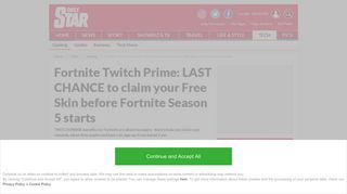 Fortnite Twitch Prime: LAST CHANCE to claim your Free Skin before ...