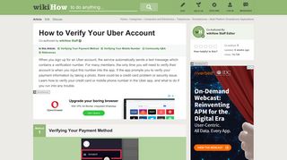 How to Verify Your Uber Account: 10 Steps (with Pictures)