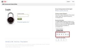 Welcome to UBS Commercial Cards Online - UBS Card Center
