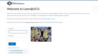 Login - University of Central Oklahoma - UConnect