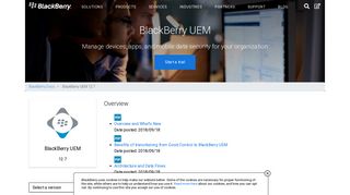 Log in to BlackBerry UEM for the first time - BlackBerry UEM - 12.7