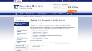 Updating Your Password in Mobile Devices » Computing Help Desk ...