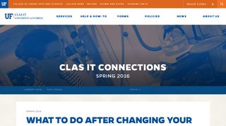 What To Do After Changing Your UF Password – CLAS IT