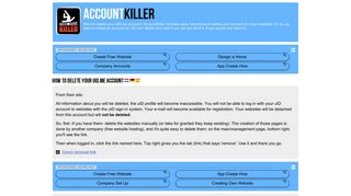 Delete your uID.me account | accountkiller.com