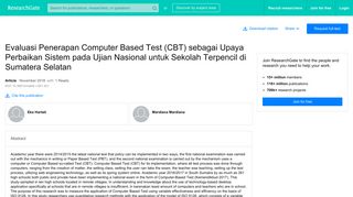 Evaluasi Penerapan Computer Based Test (CBT) sebagai Upaya ...