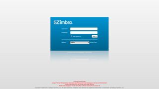 Zimbra Web Client Sign In - UNS