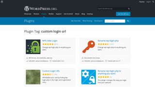 custom login url | WordPress.org