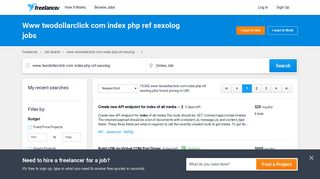 Www twodollarclick com index php ref sexolog Jobs, Employment ...