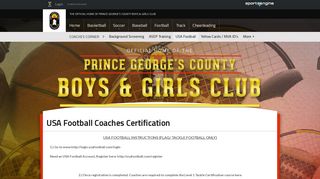 USA Football Coaches Certification - pgcbgc