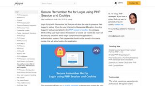 Secure Remember Me for Login using PHP Session and Cookies ...