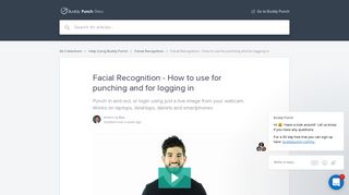 Facial Recognition - How to use for punching and for logging in ...