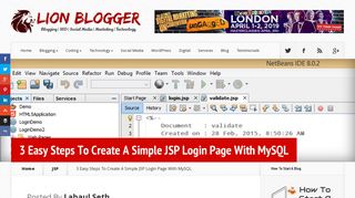 3 Easy Steps To Create A Simple JSP Login Page With MySQL
