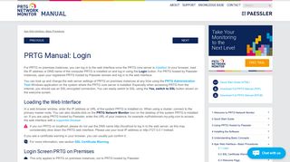 Login | PRTG Network Monitor User Manual - Paessler AG