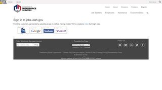 Utah Department of Workforce Services Login