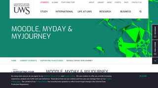 Moodle, MyDay & MyJourney | UWS | University of the West of Scotland