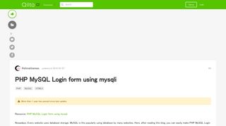 PHP MySQL Login form using mysqli - Qiita
