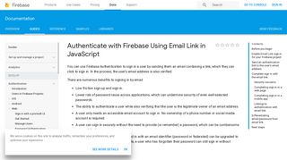 Authenticate with Firebase Using Email Link in JavaScript | Firebase