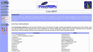 Liste SMTP - FreePOPs