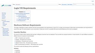 Login VSI Requirements - Login VSI Documentation