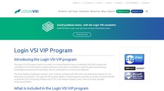 VIP Program - Login VSI